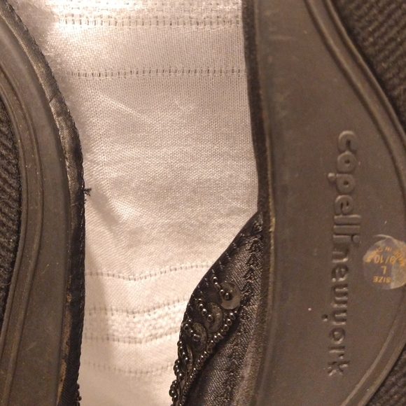 Black Beaded Slip on Shoe 9/10 - Picture 11 of 11